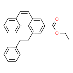 ChemSpider 2D Image | Ethyl 4-(2-phenylethyl)-2-phenanthrenecarboxylate | C25H22O2