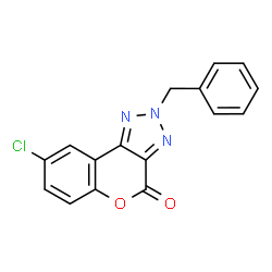 ChemSpider 2D Image | 2-Benzyl-8-chlorochromeno[3,4-d][1,2,3]triazol-4(2H)-one | C16H10ClN3O2