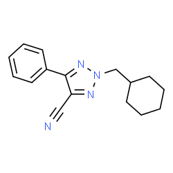 ChemSpider 2D Image | 2-(Cyclohexylmethyl)-5-phenyl-2H-1,2,3-triazole-4-carbonitrile | C16H18N4