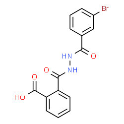 ChemSpider 2D Image | 2-{[2-(3-Bromobenzoyl)hydrazino]carbonyl}benzoic acid | C15H11BrN2O4