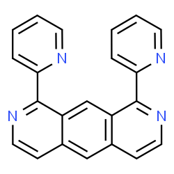 ChemSpider 2D Image | 1,9-Di(2-pyridinyl)pyrido[4,3-g]isoquinoline | C22H14N4