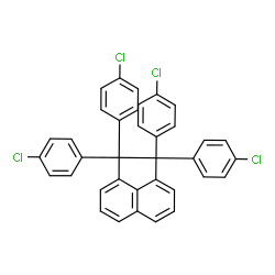 ChemSpider 2D Image | 1,1,2,2-tetrakis(4-chlorophenyl)acenaphthene | C36H22Cl4