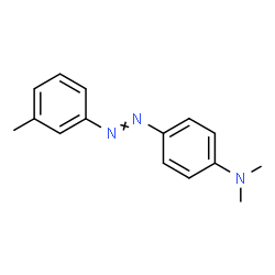 ChemSpider 2D Image | N,N-Dimethyl-4-[(3-methylphenyl)diazenyl]aniline | C15H17N3
