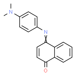 ChemSpider 2D Image | 4-{[4-(Dimethylamino)phenyl]imino}-1(4H)-naphthalenone | C18H16N2O