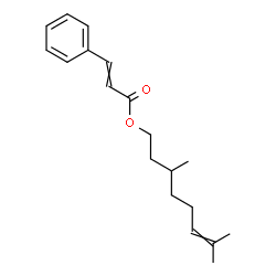 ChemSpider 2D Image | 3,7-Dimethyl-6-octen-1-yl 3-phenylacrylate | C19H26O2