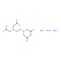ChemSpider 2D Image | Acetate, 2,2',2'',2'''-(1,2-ethanediyldinitrilo)tetrakis-, ammonium salt (1:3) | C10H24N5O8