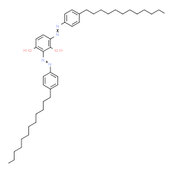 ChemSpider 2D Image | 2,4-Bis[(4-dodecylphenyl)diazenyl]-1,3-benzenediol | C42H62N4O2