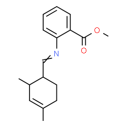 ChemSpider 2D Image | Methyl 2-{[(2,4-dimethyl-3-cyclohexen-1-yl)methylene]amino}benzoate | C17H21NO2