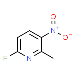 ChemSpider 2D Image | 2-Fluoro-5-nitro-6-picoline | C6H5FN2O2