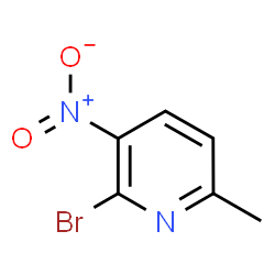 ChemSpider 2D Image | 2-Bromo-3-nitro-6-picoline | C6H5BrN2O2