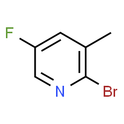 ChemSpider 2D Image | 2-Bromo-5-fluoro-3-methylpyridine | C6H5BrFN