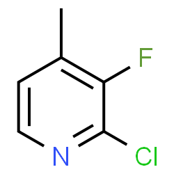 ChemSpider 2D Image | 2-Chlor-3-fluor-4-methylpyridin | C6H5ClFN