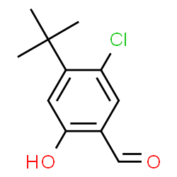 ChemSpider 2D Image | 4-tert-Butyl-5-chloro-2-hydroxybenzaldehyde | C11H13ClO2