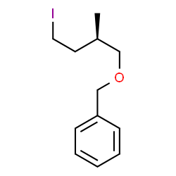 ChemSpider 2D Image | {[(2R)-4-Iodo-2-methylbutoxy]methyl}benzene | C12H17IO