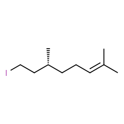 ChemSpider 2D Image | (6R)-8-Iodo-2,6-dimethyl-2-octene | C10H19I