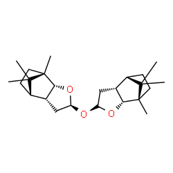 ChemSpider 2D Image | (1S,2R,4R,6R,7S,1'S,2'R,4'S,6'R,7'S)-4,4'-Oxybis(1,10,10-trimethyl-3-oxatricyclo[5.2.1.0~2,6~]decane) | C24H38O3