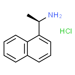 ChemSpider 2D Image | (R)-(+)-1-(1-naphthyl) ethylamine, HCl | C12H14ClN
