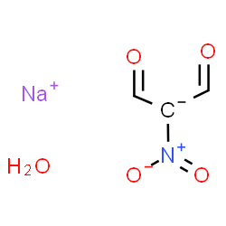 ChemSpider 2D Image | Sodium nitropropanedial monohydrate | C3H4NNaO5
