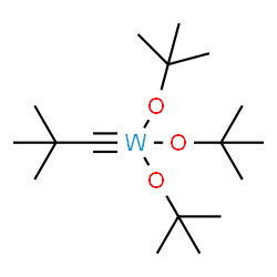 ChemSpider 2D Image | TRIS(T-BUTOXY)(2,2-DIMETHYLPROPYLIDYNE)TUNGSTEN (VI) | C17H36O3W
