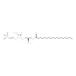 ChemSpider 2D Image | [2-hydroxy-3-[hydroxy-[2-(trimethyl-$l^{5}-azanyl)ethoxy]phosphoryl]oxy-propyl] octadecanoate | C26H55NO7P