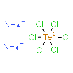 ChemSpider 2D Image | ammonium hexachlorotellurate | H8Cl6N2Te