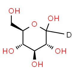 ChemSpider 2D Image | Dextrose-1-d1 | C6H11DO6