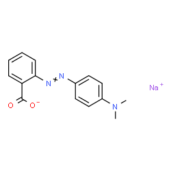 ChemSpider 2D Image | Sodium 2-{[4-(dimethylamino)phenyl]diazenyl}benzoate | C15H14N3NaO2