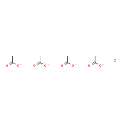 ChemSpider 2D Image | Acetate, zirconium salt (4:1) | C8H12O8Zr