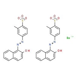 ChemSpider 2D Image | Barium bis{4-[(2-hydroxy-1-naphthyl)diazenyl]-2-methylbenzenesulfonate} | C34H26BaN4O8S2