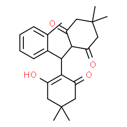 ChemSpider 2D Image | 2-[(2-Hydroxy-4,4-dimethyl-6-oxo-1-cyclohexen-1-yl)(2-methylphenyl)methyl]-5,5-dimethyl-1,3-cyclohexanedione | C24H30O4