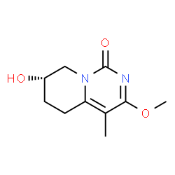 ChemSpider 2D Image | (7S)-7-Hydroxy-3-methoxy-4-methyl-5,6,7,8-tetrahydro-1H-pyrido[1,2-c]pyrimidin-1-one | C10H14N2O3