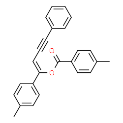ChemSpider 2D Image | (1Z)-1-(4-Methylphenyl)-4-phenyl-1-buten-3-yn-1-yl 4-methylbenzoate | C25H20O2