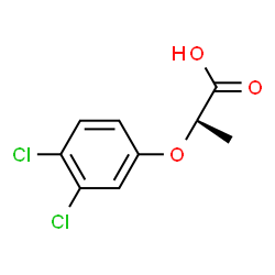 ChemSpider 2D Image | (2R)-2-(3,4-Dichlorophenoxy)propanoic acid | C9H8Cl2O3