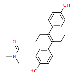ChemSpider 2D Image | N,N-Dimethylformamide - 4,4'-[(3E)-3-hexene-3,4-diyl]diphenol (1:1) | C21H27NO3