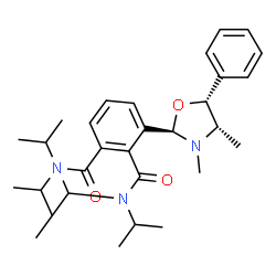 ChemSpider 2D Image | 3-[(2R,4S,5R)-3,4-Dimethyl-5-phenyl-1,3-oxazolidin-2-yl]-N,N,N',N'-tetraisopropylphthalamide | C31H45N3O3