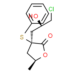 ChemSpider 2D Image | (3R,5S)-3-[(2S)-3-Chloro-2-hydroxypropyl]-5-methyl-3-(phenylsulfanyl)dihydro-2(3H)-furanone | C14H17ClO3S