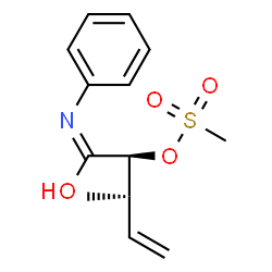 ChemSpider 2D Image | (2S,3S)-1-Anilino-3-methyl-1-oxo-4-penten-2-yl methanesulfonate | C13H17NO4S