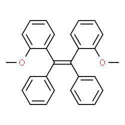 ChemSpider 2D Image | 1,1'-[(Z)-1,2-Diphenyl-1,2-ethenediyl]bis(2-methoxybenzene) | C28H24O2