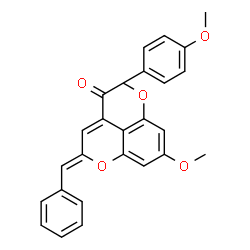 ChemSpider 2D Image | [(2Z)-2-Benzylidene-5,7-dimethoxy-2H-chromen-4-yl](4-methoxyphenyl)methanone | C26H22O5
