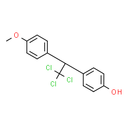 ChemSpider 2D Image | 4-[2,2,2-Trichloro-1-(4-methoxyphenyl)ethyl]phenol | C15H13Cl3O2