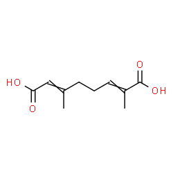 ChemSpider 2D Image | 2,6-Dimethyl-2,6-octadienedioic acid | C10H14O4