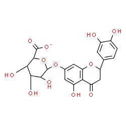 ChemSpider 2D Image | 2-(3,4-Dihydroxyphenyl)-5-hydroxy-4-oxo-3,4-dihydro-2H-chromen-7-yl hexopyranosiduronate | C21H19O12
