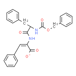 ChemSpider 2D Image | (2E)-2-({N-[(Benzyloxy)carbonyl]phenylalanyl}amino)-3-phenylacrylate | C26H23N2O5