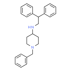 ChemSpider 2D Image | 1-Benzyl-N-(2,2-diphenylethyl)-4-piperidinamine | C26H30N2