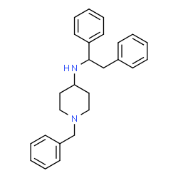 ChemSpider 2D Image | 1-Benzyl-N-(1,2-diphenylethyl)-4-piperidinamine | C26H30N2