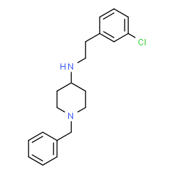 ChemSpider 2D Image | 1-Benzyl-N-[2-(3-chlorophenyl)ethyl]-4-piperidinamine | C20H25ClN2