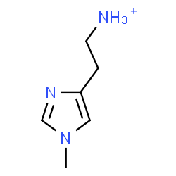 ChemSpider 2D Image | 2-(1-Methyl-1H-imidazol-4-yl)ethanaminium | C6H12N3