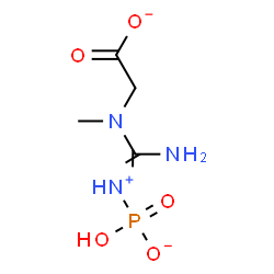 ChemSpider 2D Image | [{[(Hydroxyphosphinato)ammonio](imino)methyl}(methyl)amino]acetatato(3-) | C4H9N3O5P