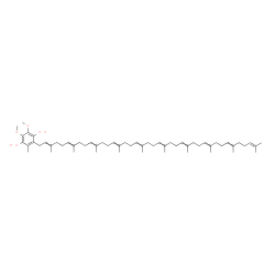 ChemSpider 2D Image | 2-(3,7,11,15,19,23,27,31,35,39-Decamethyl-2,6,10,14,18,22,26,30,34,38-tetracontadecaen-1-yl)-5,6-dimethoxy-3-methyl-1,4-benzenediol | C59H92O4