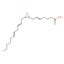 ChemSpider 2D Image | 7-[3-(2,5-Undecadien-1-yl)-2-oxiranyl]-5-heptenoic acid | C20H32O3